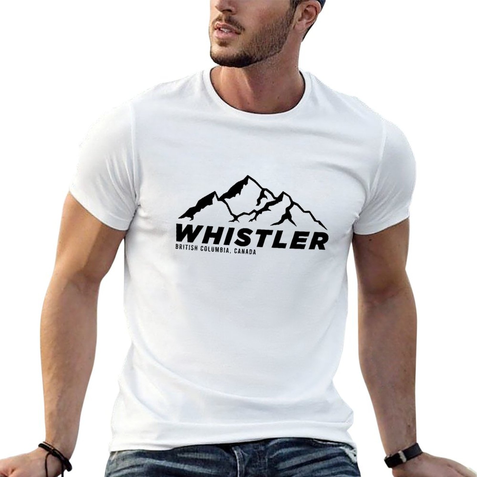 Mountain Biking Whistler - Camiseta Ski Whistler B.C Canada Skiing