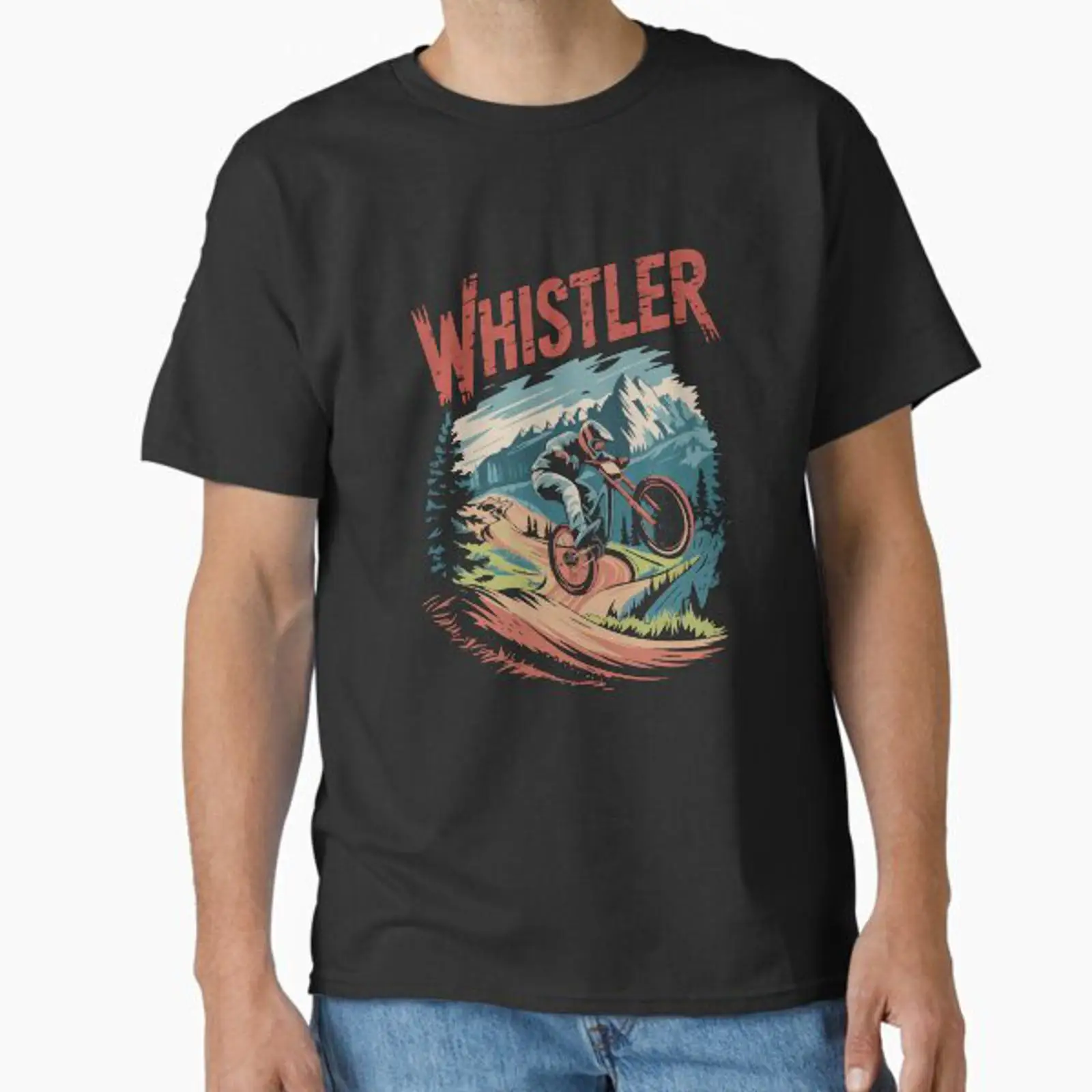 Mountain Biking Whistler - Camiseta Vintage Whistler Bike Park MTB