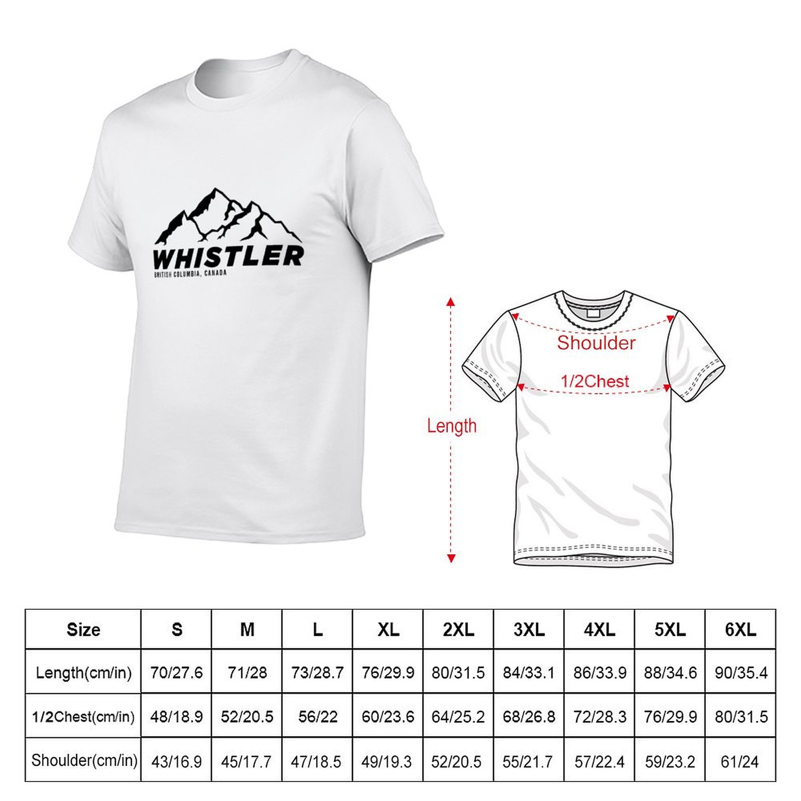 Camiseta Ski Whistler B.C Cana - Mountain Biking Whistler reseña y precio